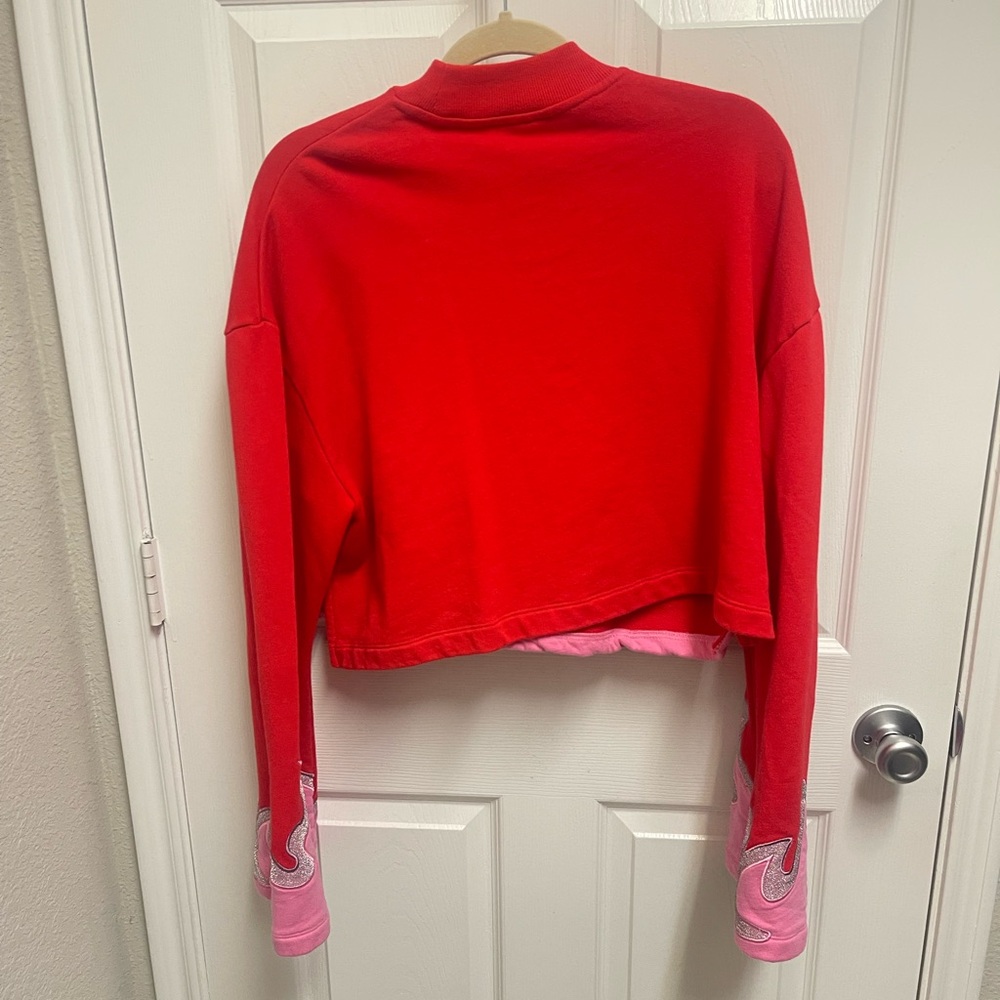 Lazy Oaf Cropped Flame Sweater - Picture 11 of 11